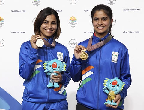Manu Bhaker was in a league of her own as she shattered two records en route to adding the Commonwealth Games gold medal to the glowing list of achievements in her relatively nascent career, while compatriot Heena Sidhu bagged silver in the 10m air pistol