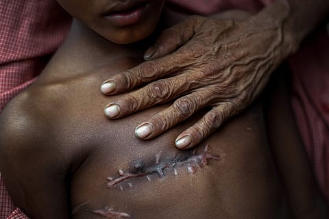 This Nov. 5, 2017, photo provided by The Pulitzer Prizes, taken by Reuters photographer Adnan Abidi, was part of a group of photos on the plight of the Rohingya that won the 2018 Pulitzer Prize for feature photography. (AP Photo)