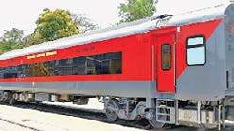 Panoramic view for passengers in express trains