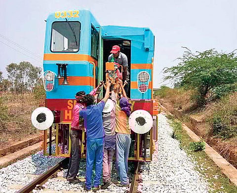Bengaluru has two special rail moulded machines which will be used for track maintenance on certain routes in its division | Express