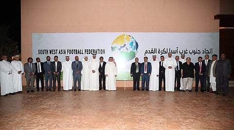 The South West Asian Football Association contains members from both SAFF and WAFF. (Twitter)