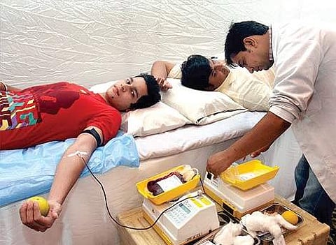 A blood donation camp image used for representational purpose.