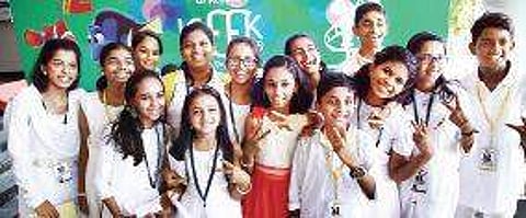 The young anchors who work tirelessly to help in the smooth functioning of the festival