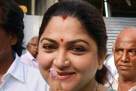 Actress and AICC National Spokesperson Kushboo . File | PTI