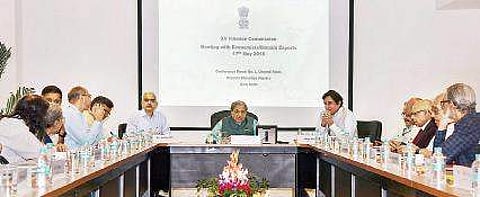 15th Finance Commission Chairman N K Singh holds a meeting with economists | PTI