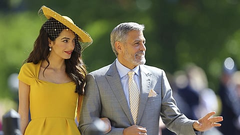 Amal Clooney and George Clooney image used for representational purposes only