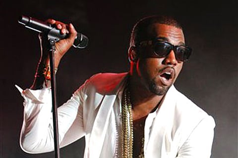 US singer and rapper Kanye West. AP photo