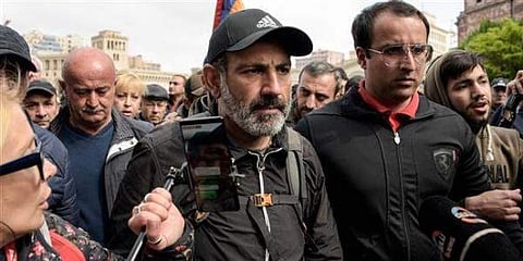 Armenia's opposition leader Nikol Pashinyan | AFP