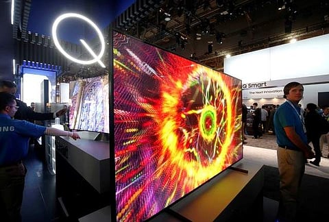 Samsung QLED televisions are displayed during the 2017 CES in Las Vegas, Nevada January 5, 2017. (Photo: Reuters)