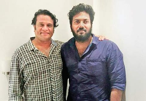 Hareesh Peradi with Akhil Kavungal