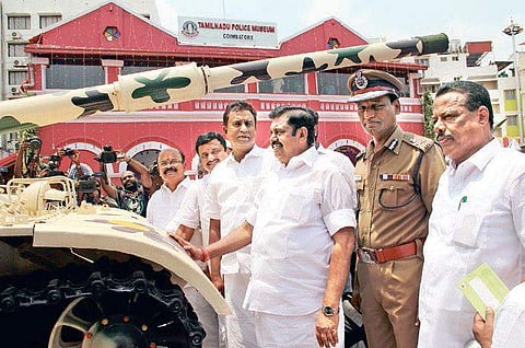 Chief Minister Edappadi K Palaniswami during the inauguration of Tamil Nadu Police Museum in Coimbatore on Thursday | S SENBAGAPANDIYAN
