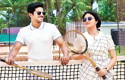 Dulquer Salmaan and Keerthy Suresh in Mahanati.