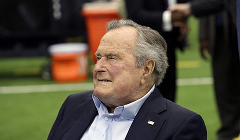 Former US president George HW Bush (File photo | AP)