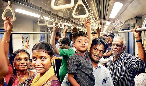 The metro line between Chennai Central to the airport was inaugurated on Friday D Sampathkumar