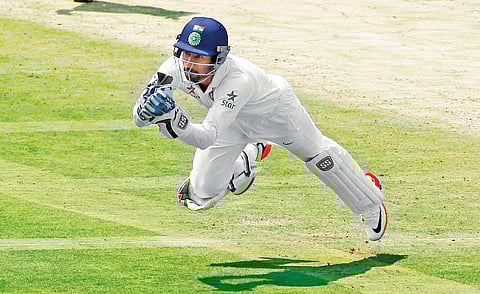 The turn and uneven bounce offered by pitches so far in the series have made the job of wicketkeepers tougher. But Wriddhiman Saha has managed to impress