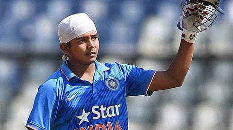 Prithvi Shaw, captain of India's recently successful U-19 World Cup team. (File Photo | PTI)