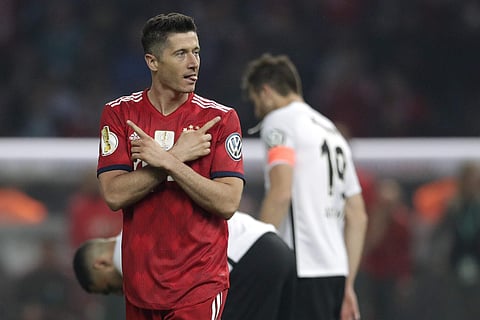 Bayern Munich striker Robert Lewandowski | AP