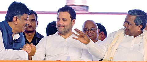 Many leaders like D K Shivakumar who have held ministries consecutively in the Congress regime may be asked to step aside. (EPS File photo)