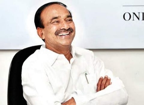 Finance Minister Etela Rajender was the guest for Express Chat on Wednesday | R Satish Babu
