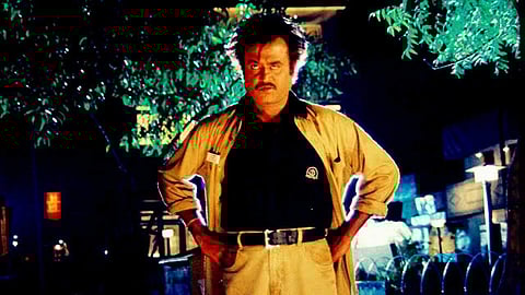Rajinikanth in Baashha.