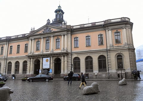 The old Stock Exchange Building, home of the Swedish Academy in Stockholm. (File | AP)