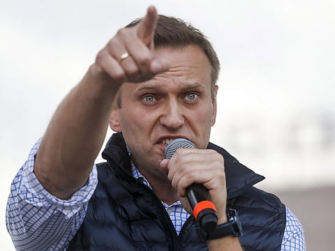 In January, Navalny was also detained over an unauthorised rally and was formally charged then released. | AP