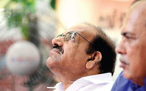 CPM state secretary Kodiyeri Balakrishnan at the 200th birth anniversary celebrations of Karl Marx organised by Chintha Publishers in Thiruvananthapuram on Saturday. Former MP Sebastian Paul (right) is also seen | B P Deepu