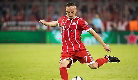 French veteran winger Franck Ribery of Bayern Munich (File photo | AFP)