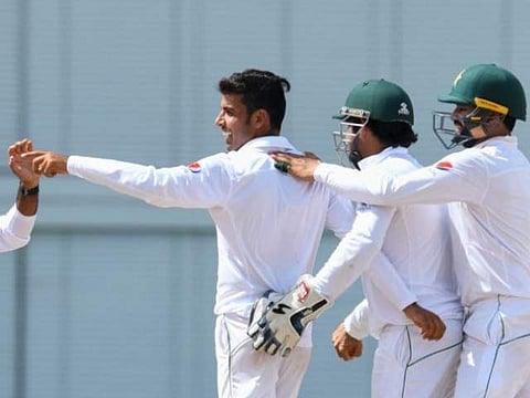 Shadab Khan took 10 for 157 for Pakistan | AFP