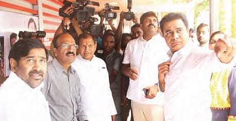 KTR during the inauguration of AC bus shelter