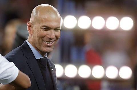 Former Real Madrid head coach Zinedine Zidane (File|AP)