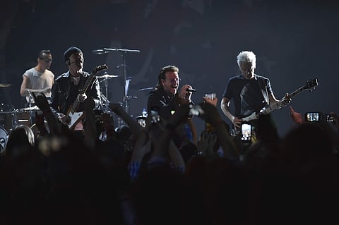 The band ripped through its 90-minute set, covering 18 songs, and maintaining enough energy to keep many of the nearly 1,500 on their feet for most of the night. (AP)