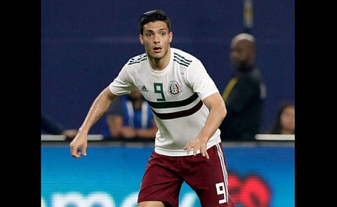 Raul Jimenez won back-to-back titles with Benfica in his three years in Portugal and is his nation's number nine out in Russia. | AP