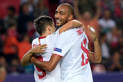 Sevilla, France midfielder Steven Nzonzi (R) (File | AP)