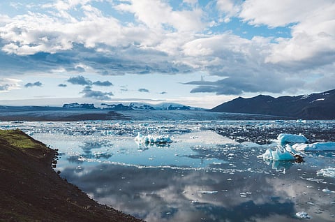 The water from melting land ice flows into the ocean, which also increases sea level around the world. ( File Photo)