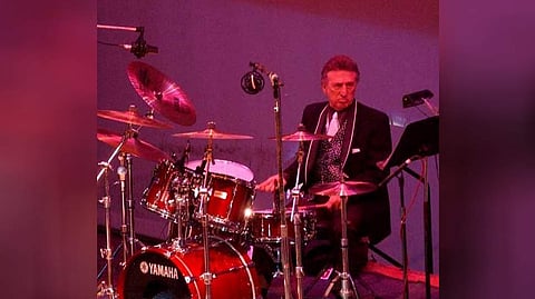 Fontana also played on Starr's solo album 'Beaucoups of Blues,' and worked with country artist Webb Pierce and rockabilly star Gene Vincent, among others. (D.J. Fontana | AP)