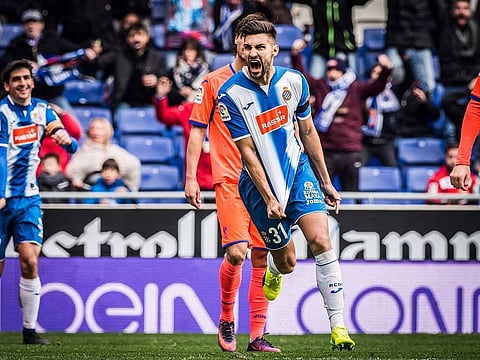 Marc Navarro made his La Liga debut in January 2017, scoring in a 3-1 victory over Granada and went on to make 36 appearances. (Photo | Espanyol Twitter)