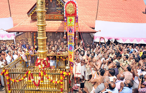 Sabarimala Lord Ayyappa temple (Express Photo| Shaji Vettipuram)