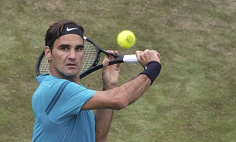 Roger Federer plays a shot. (File photo | AP)