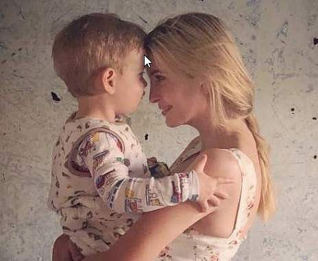 Trump's own daughter Ivanka was blasted across social media last week when she posted a photograph of herself with her son in her arms for being insensitive to immigrant mothers (Photo | Twitter @IvankaTrump)