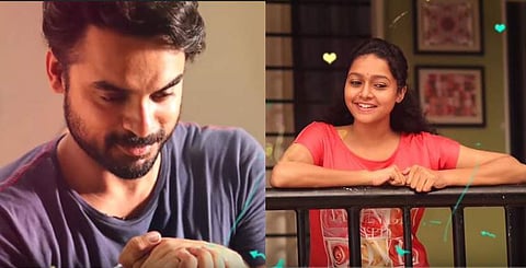 (L-R) Tovino Thomas, Sharanya R Nair in Maradona.