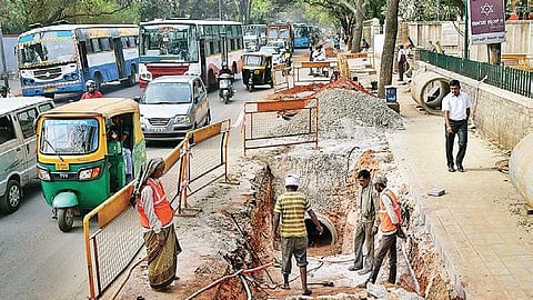Road constructions and various other civic works will come to a halt if workers go on strike in Bengaluru over non-payment of their dues