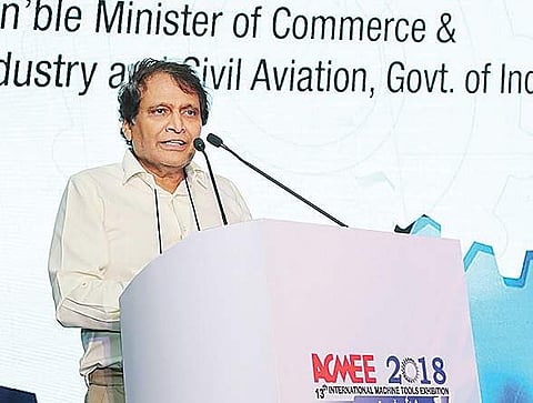Union Minister for Commerce & Industry Suresh Prabhu said the Centre will soon unveil the new industrial policy.| Express Photo Service
