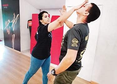 Lessons in Krav Maga, the art of self-defence