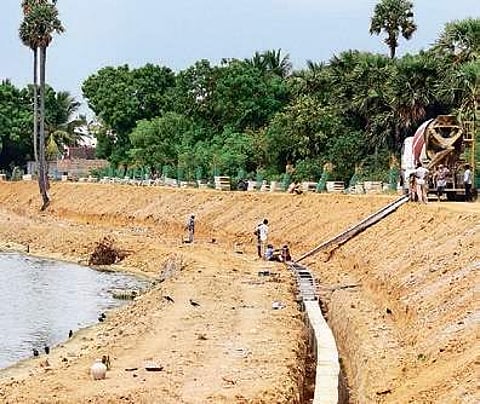 On completion, the three lakes will have walkways and bird-nesting facilities Martin Louis