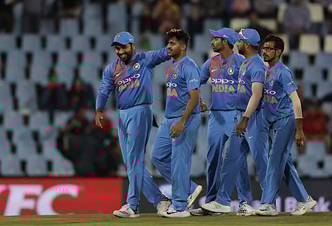 India have the potential of reaching 127 points by winning their five matches - two against Ireland and three against England. (File photo | AP)