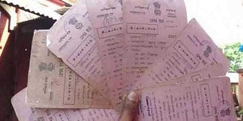 A representational image of ration cards. (File Photo | PTI)