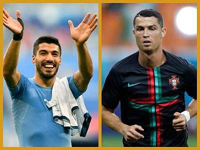Luis Suarez and Cristiano Ronaldo now will renew their club rivalry at the international level. (AP Images)