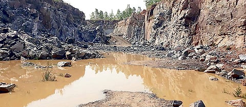 Image of a 'stone quarry' is used for representational purposes only.