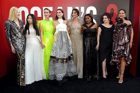 Ocean's 8 cast at the premiere of the movie at New York City. (Photo: Twitter)